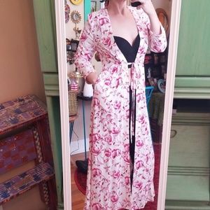 NWOT MinkPink Floral Kimono Duster/Jacket/Robe